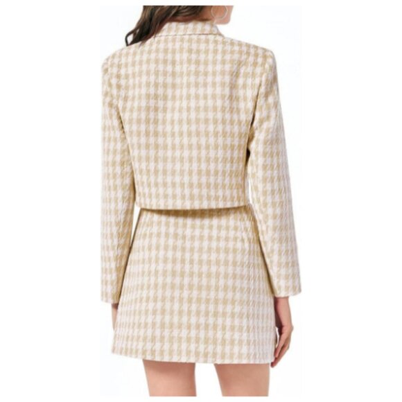 ✨✨Cicy Bell Cropped Tweed Blazer 2 Piece Outfits and Mini Skirt Sets Small NWOT - Picture 3 of 7